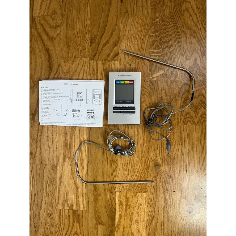 Williams Sonoma Dual Probe‎ Roasting Thermometer Kitchen Cooking